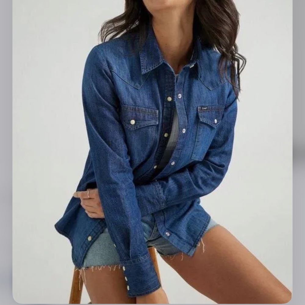 Calvin Klein Classic Blue Denim Shirt